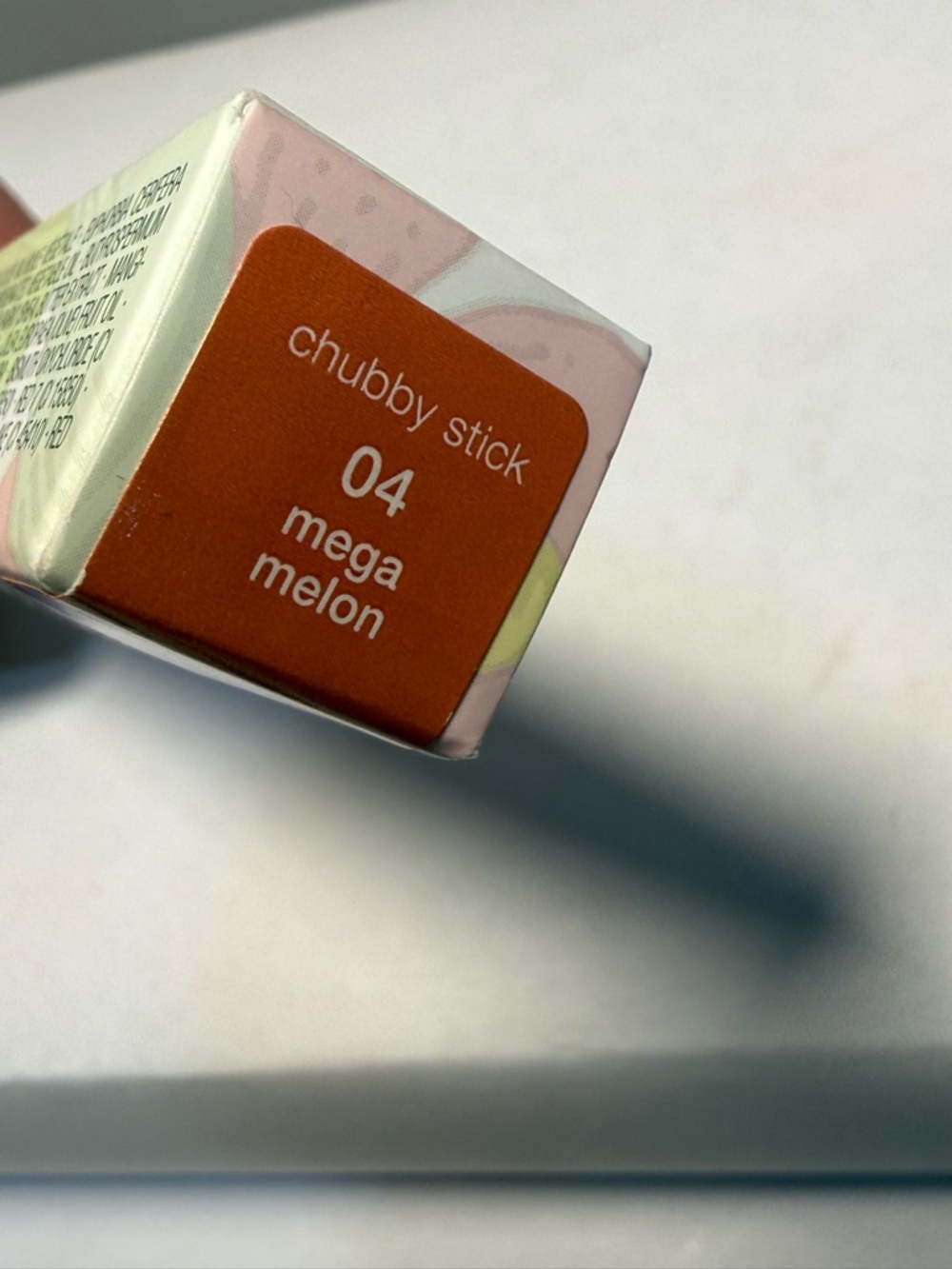 Clinique 04 Mega Melon Chubby Stick Moisturizing Lip Colour Balm Full Size New - Picture 5 of 5